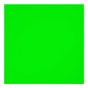 Póster tela verde néon, fundo de zoom sólido brilhante