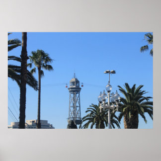 Poster Teleférico de Barcelona