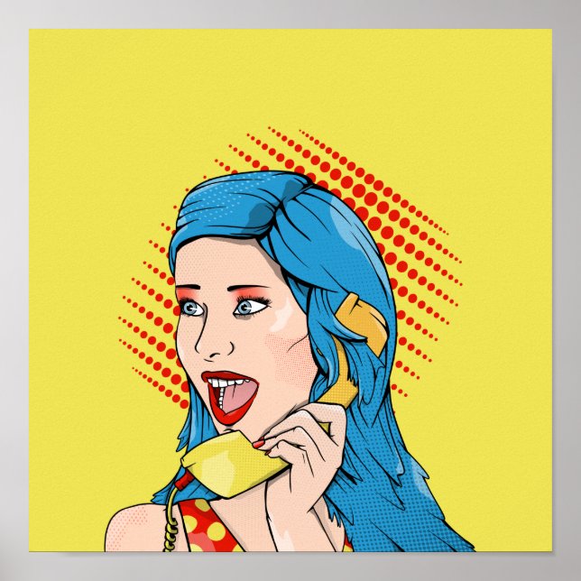Poster Telefone Amarelo Retroativo (Frente)