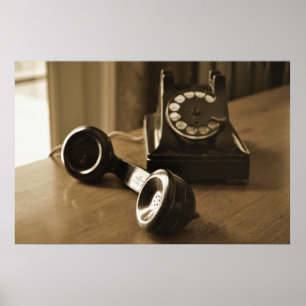 Póster Telefone antigo