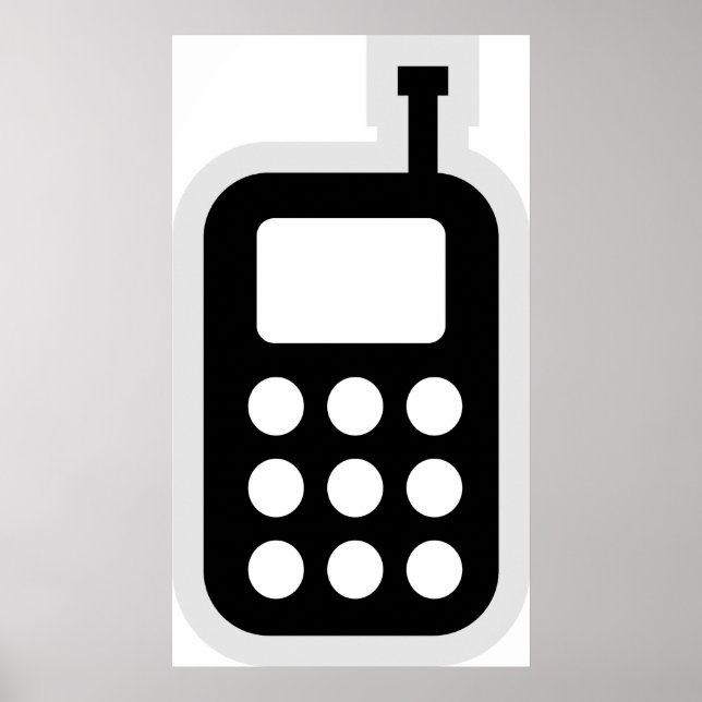 Póster Telefone celular (Frente)