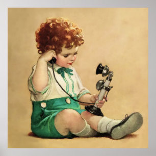 Poster Telefone por Jessie Willcox Smith