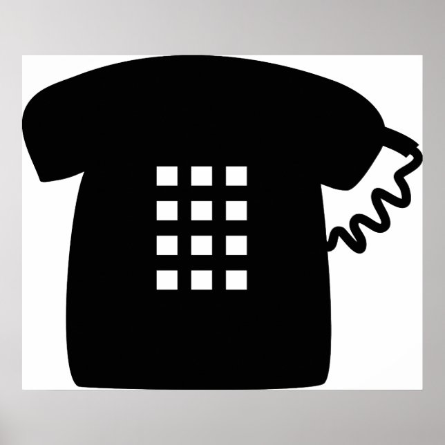 Póster Telefone Retro (Frente)