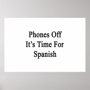 Poster Telefones é hora do espanhol