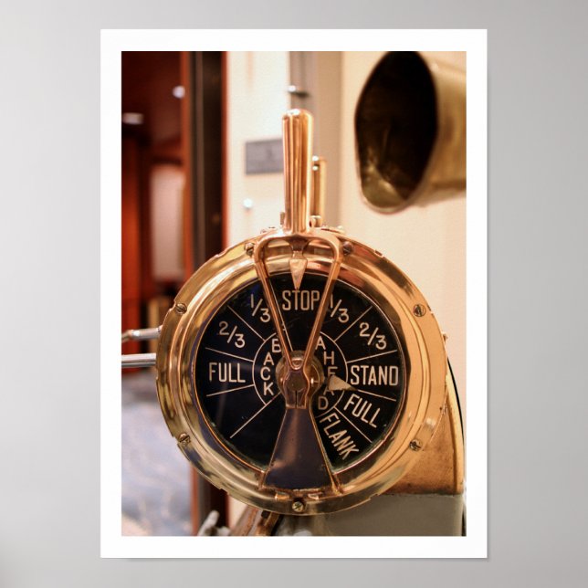 Póster Telégrafo de Ordem do Motor (Frente)