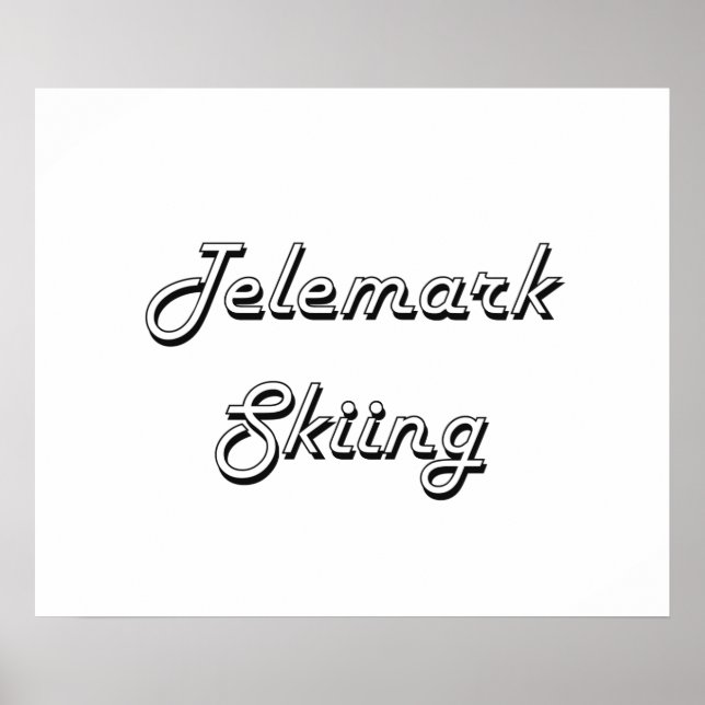 Poster Telemark Skiing Classic - Design (Frente)