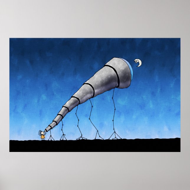 Póster Telescópio (Frente)