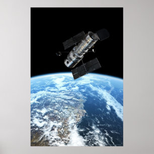 Poster Telescópio espacial 20x30 de Hubble (21x31)