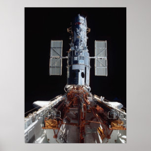 Póster Telescópio Espacial Hubble capturado pela Columbi