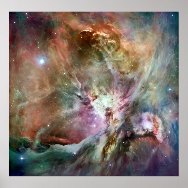 Poster Telescópio Espacial Hubble da Orion Nebula (Frente)