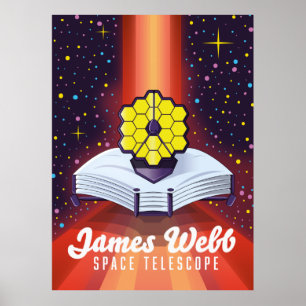 Poster Telescópio Espacial James Webb.