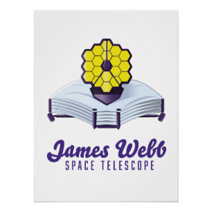 Póster Telescópio Espacial James Webb. Cartaz