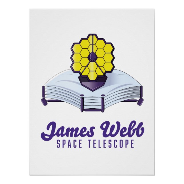 Póster Telescópio Espacial James Webb. Cartaz (Frente)
