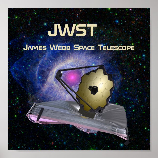 Poster Telescópio espacial James Webb JWST (Frente)