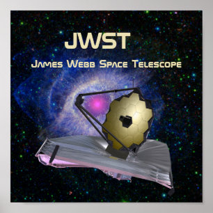 Poster Telescópio espacial JWST de James Webb