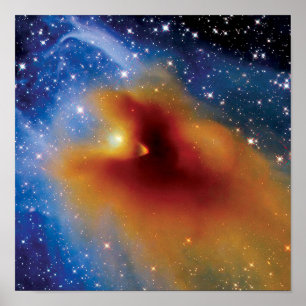Poster Telescópio Espacial NASA Hubble CB 130-3 Nasciment