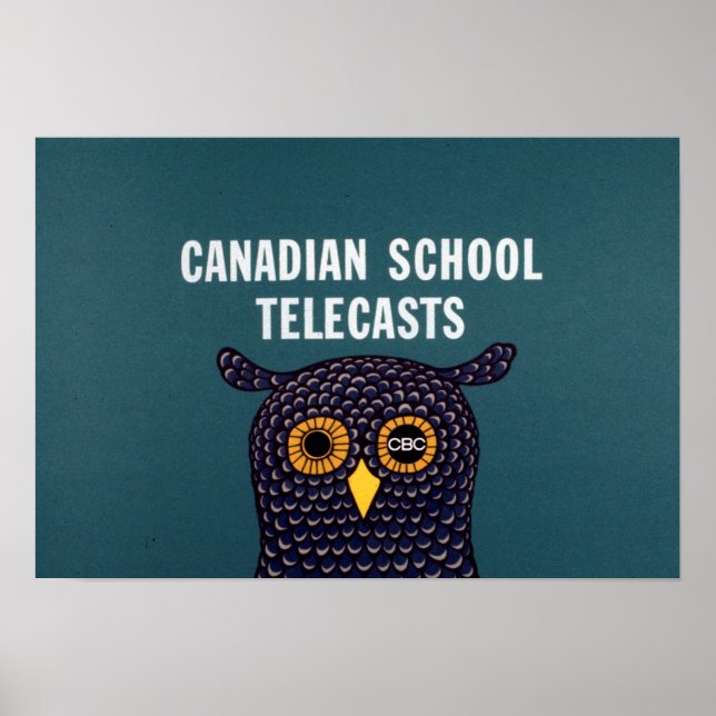 Poster Televisão Escolar Canadense (Frente)