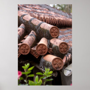 Póster Telhado Da Casa De Okinawa