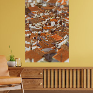Poster Telhados de Castelo de Vide. Alentejo, Portugal