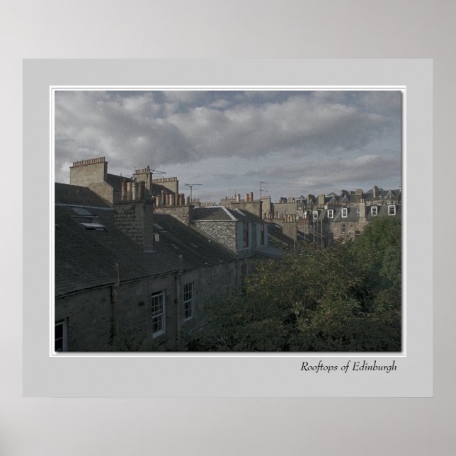 Poster Telhados de Edimburgo (Frente)