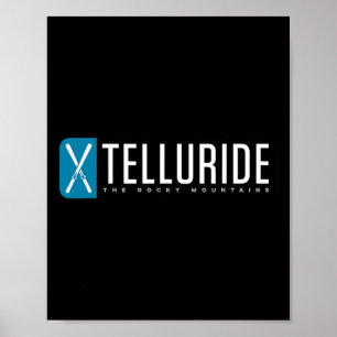 Poster Telluride Colorado Montanha Esqui