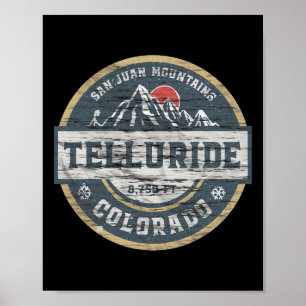 Poster Telluride Colorado San Juan Montanhas Rochosas Esq