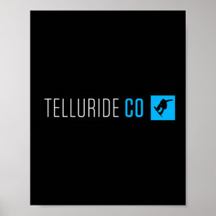 Poster Telluride Colorado Snowboard Box Type