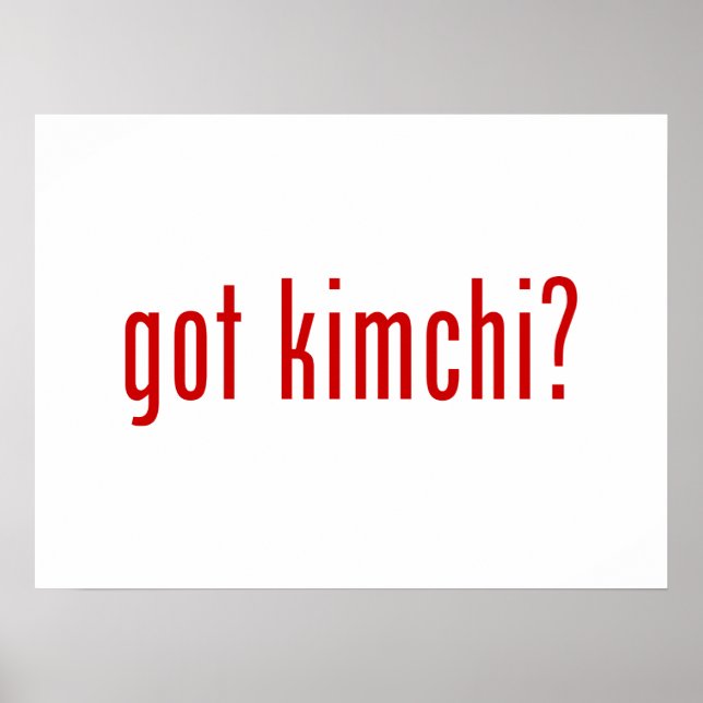 Póster tem kimchi? (Frente)
