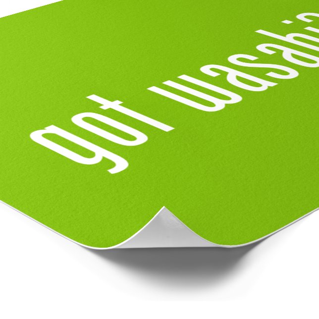 Póster tem o wasabi? (Borda)