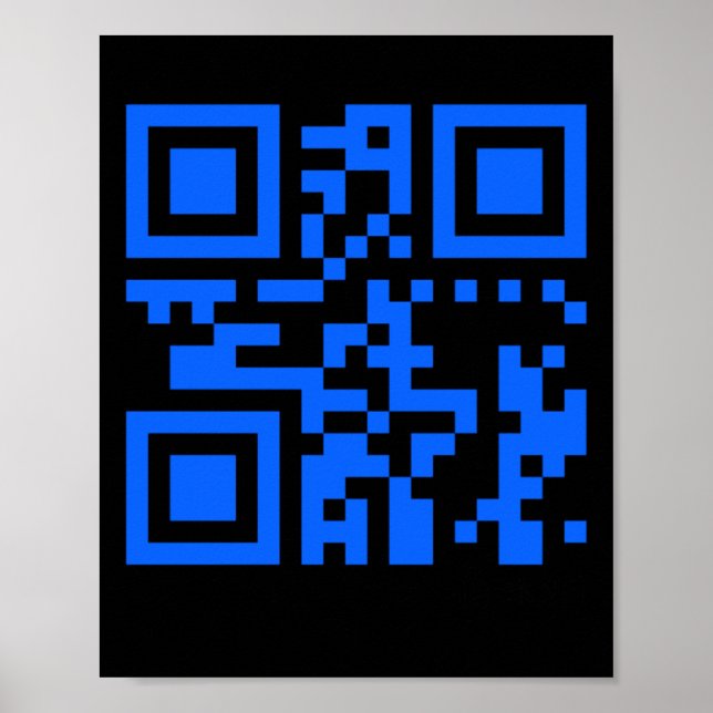 Poster Tem Um Adesivo De Código Qr Positivo Especial (Frente)