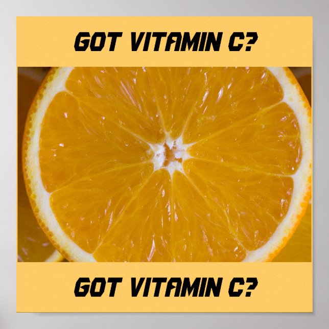 Póster Tem Vitamina C? (Frente)