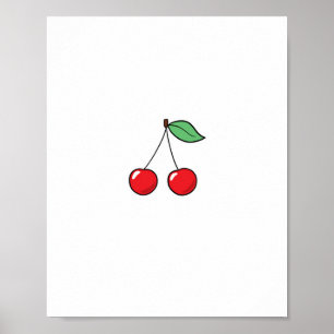 Poster Tema cereja, design cereja