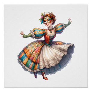 Póster Tema da Mascarada bonito