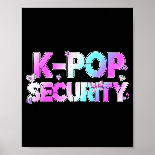 Poster Tema de Aniversário Divertido de K-Pop para Mãe Pa (Frente)