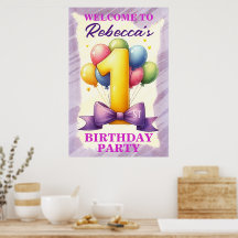 Tema de Balão de 1º Aniversário