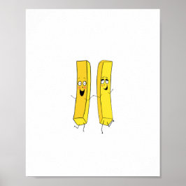 Poster Tema de batatas fritas