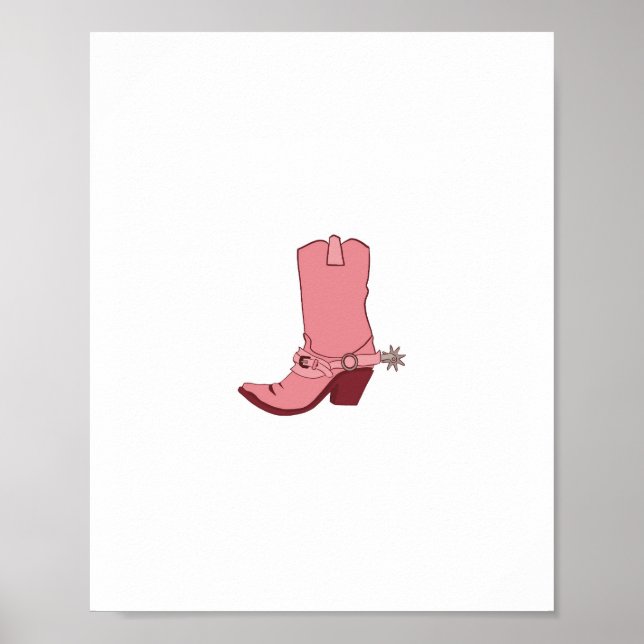 Poster Tema de bota de cowgirl, cowboy  (Frente)