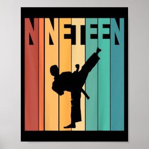 Poster Tema de Karatê Taekwondo de 19 anos de idade