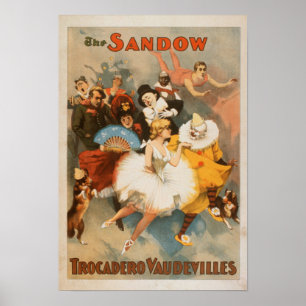 Póster Tema do Carnaval de Sandow Trocadero Vaudevilles