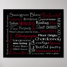 Póster Tema do vinho