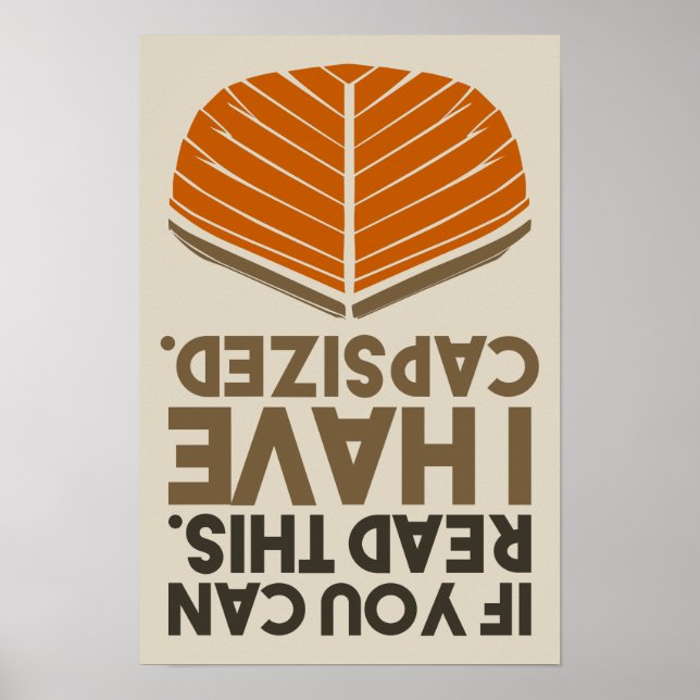 Poster Tema Náutico da Navegação Engraçada Capitão Pun (Frente)