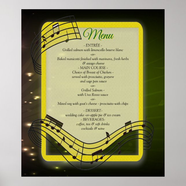 Poster Temas de Celebração para Amantes da Música (Frente)