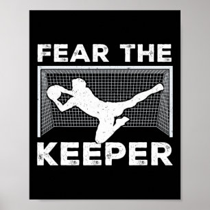 Poster Temer O Guardião Camisa Engraçada de Futebol Golei