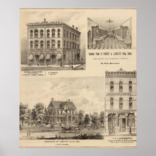 Póster Temme e Schnittger, Fabricantes, Minnesota (Frente)