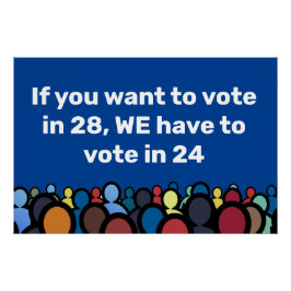 Póster Temos de votar em 24