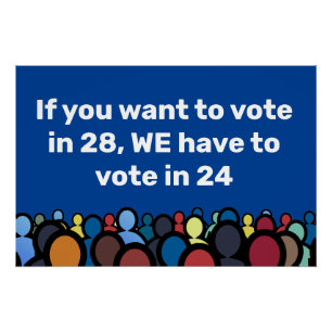 Póster Temos de votar em 24