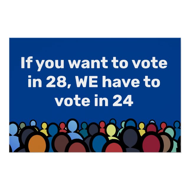 Póster Temos de votar em 24 (Frente)
