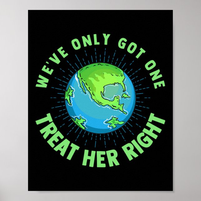 Poster Temos um tratamento para o meio-ambiente do Dia da (Frente)