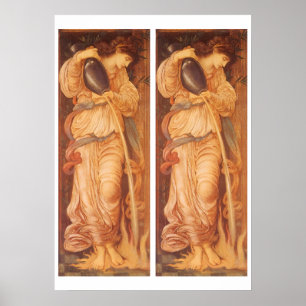 Póster Temperança por Sir Edward Coley Burne-Jones