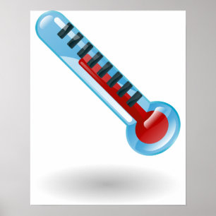 Poster Temperatura do termômetro
